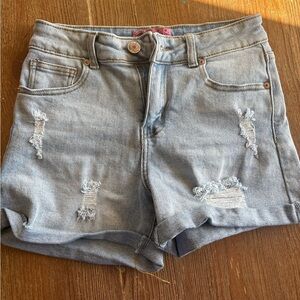 Trendy Light Blue Denim Shorts for Kids